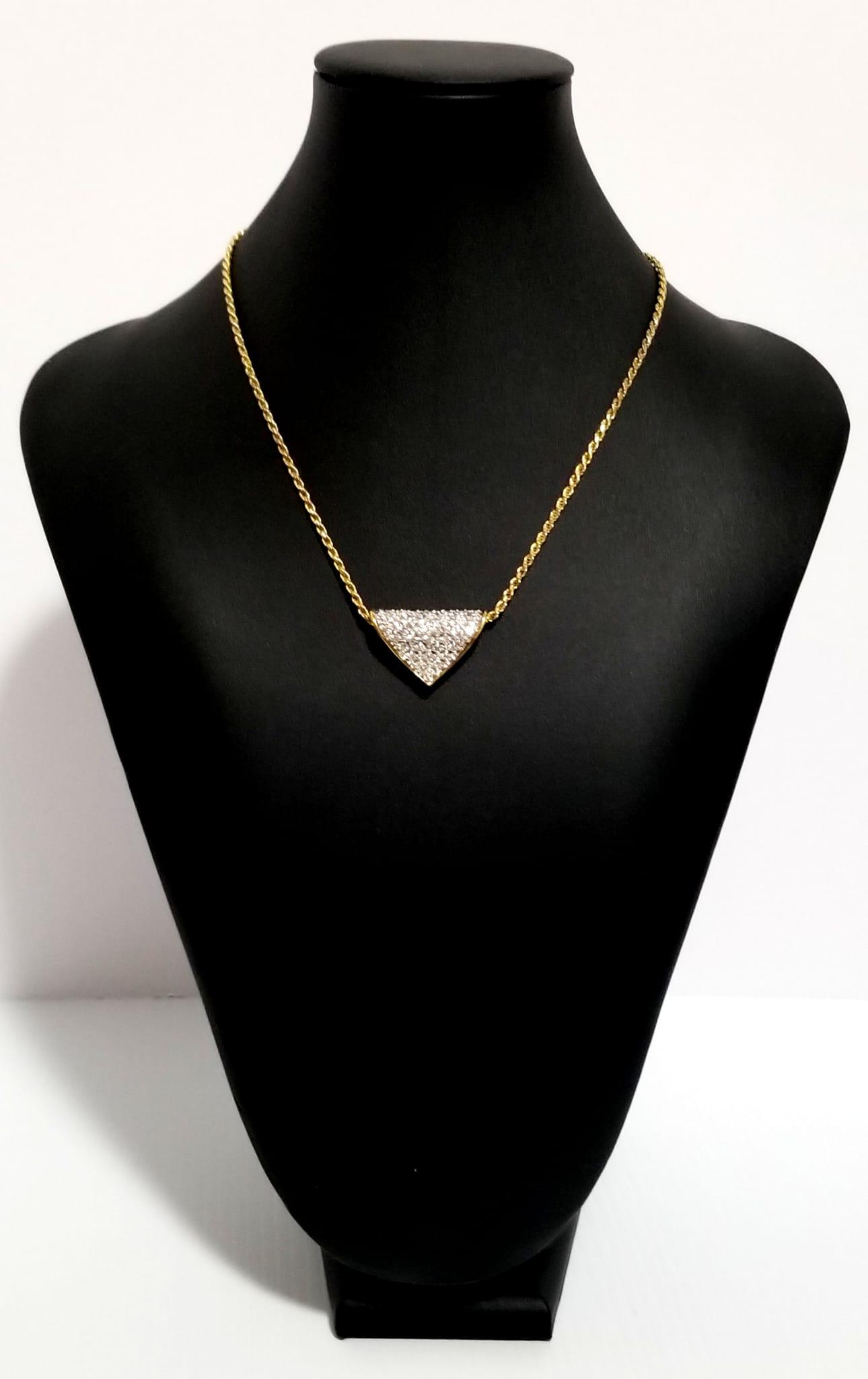 Amazing 925 Italy Yellow Sterling Pendant Necklace (1 of 10)