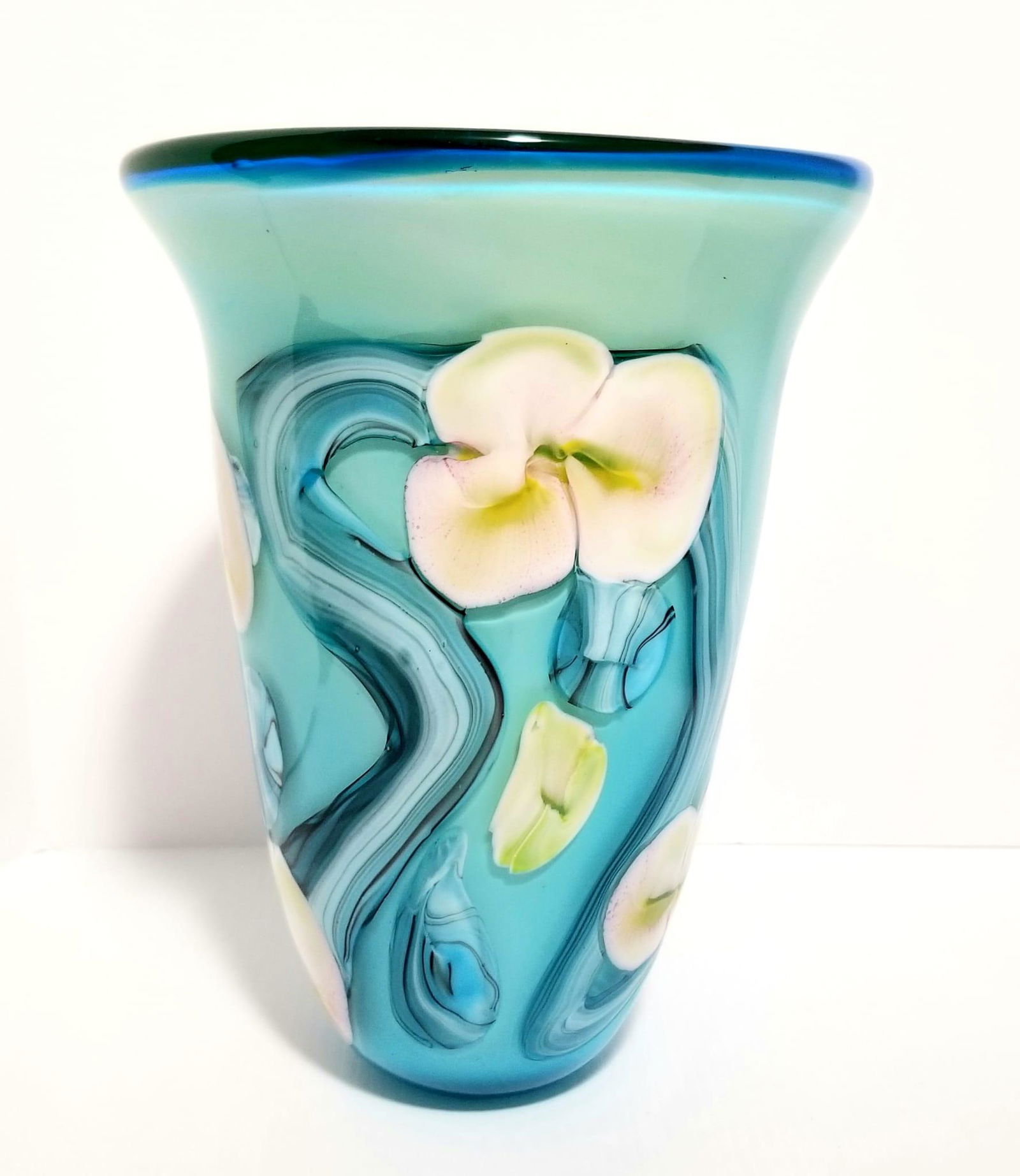 Amazing Murano Flowers Vase Art Glass (1 of 6)