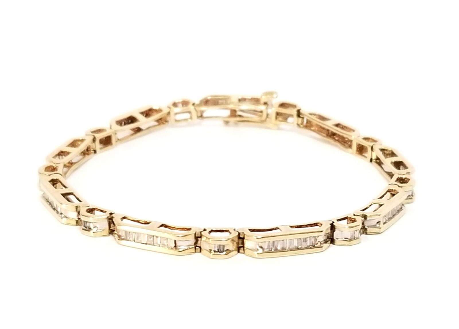 Amazing 10KT Gold Diamond Bracelet (1 of 5)