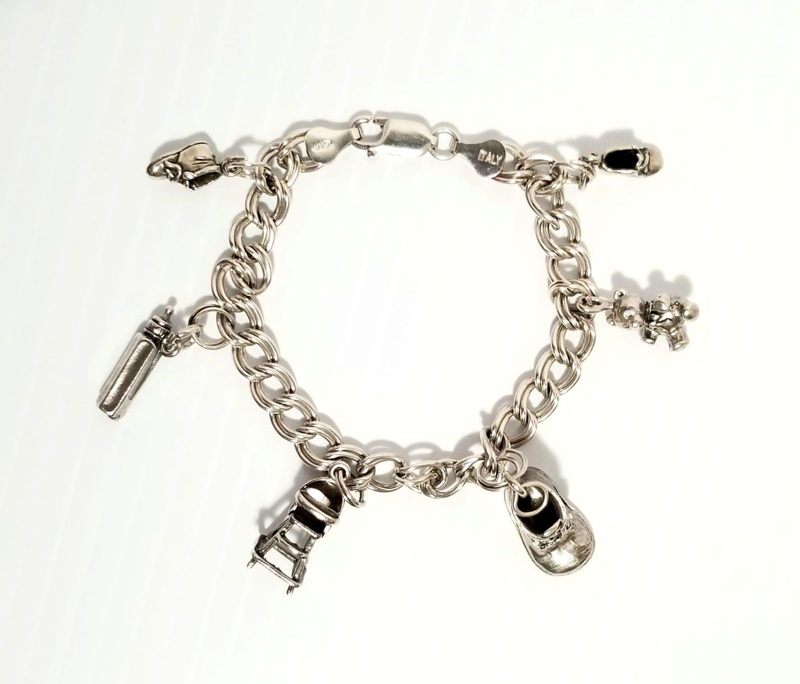 Amazing 925 Sterling Italy Charms Bracelet (1 of 11)