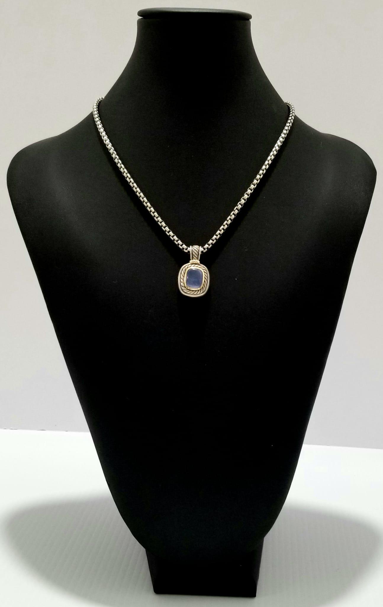 Amazing David Yurman 925 585 Stone Pendant Necklace (1 of 6)