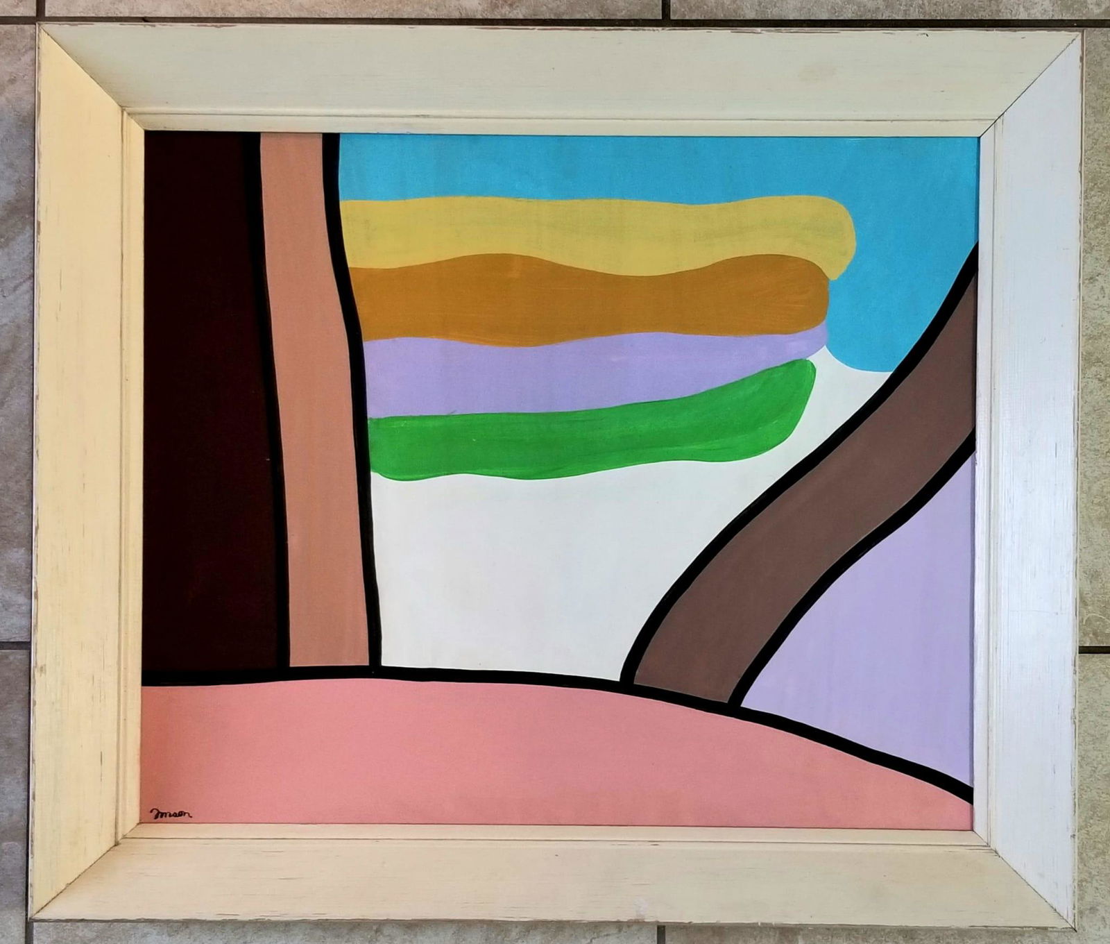 Amazing Raymond Jonson Oil Board: Attributed to Raymond Jonson, it does not have a COA. Medium: oil board. 28 x 24 inches. Provenance: private owner. Biography: Born: 1891 - 1982. Raymond Jonson is best known as the founder of the Tra