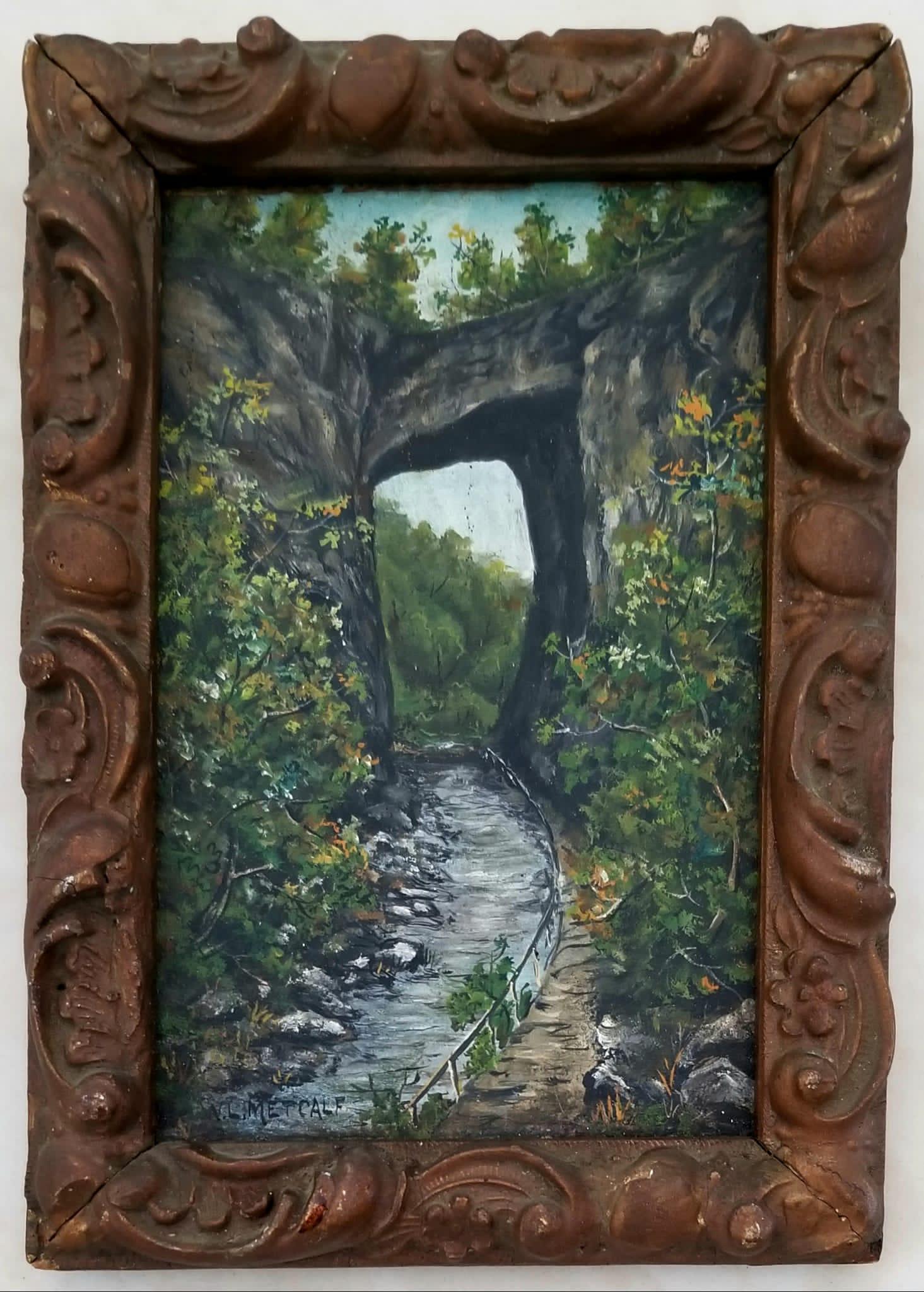 Amazing Willard Leroy Metcalf Oil Board (1 of 2)