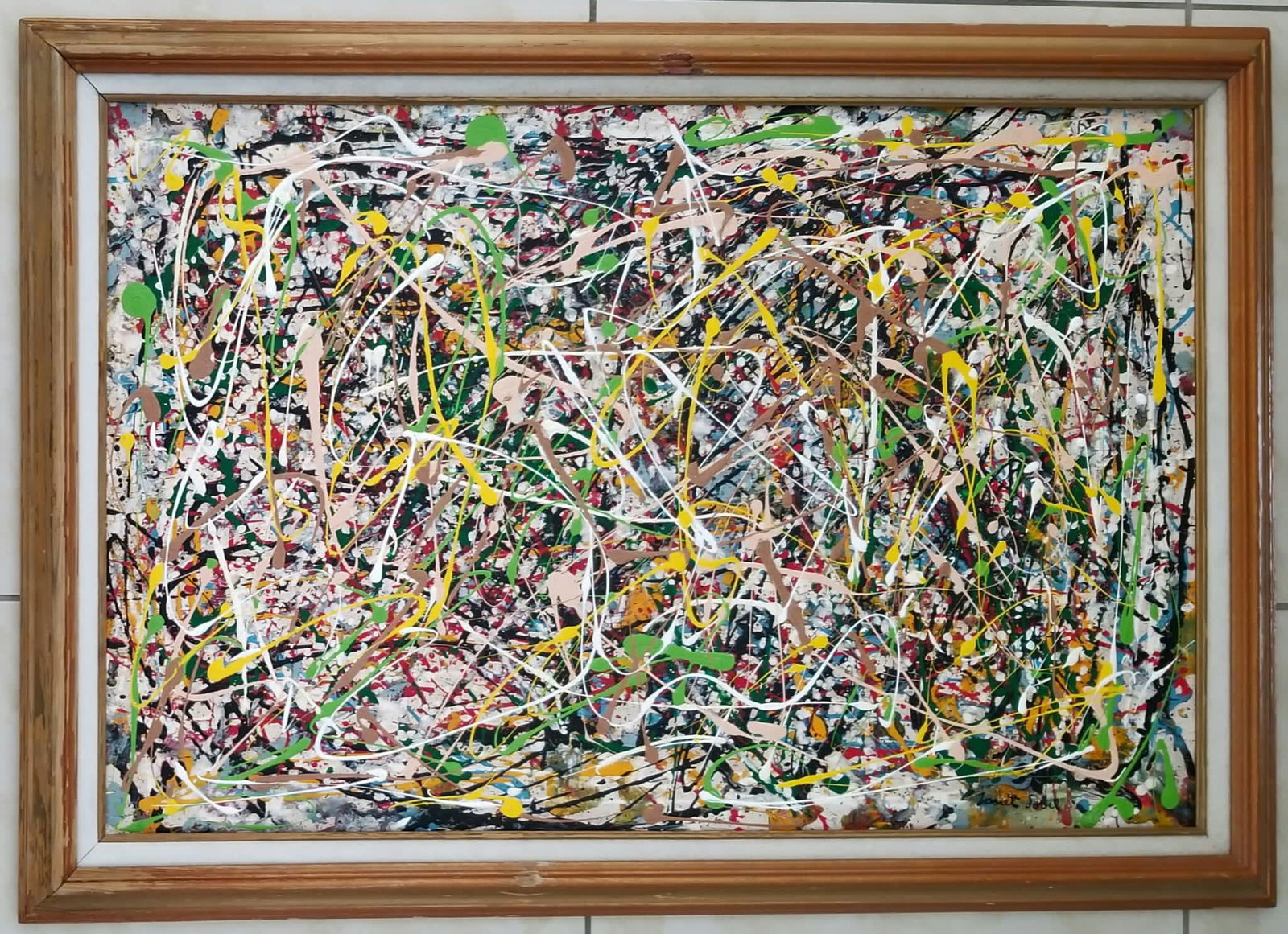 Amazing Janet Sobel Oil Board (1 of 2)