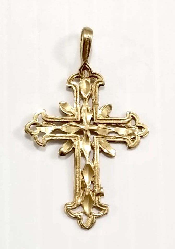 Amazing 14KT Yellow Gold Cross Pendant (1 of 4)