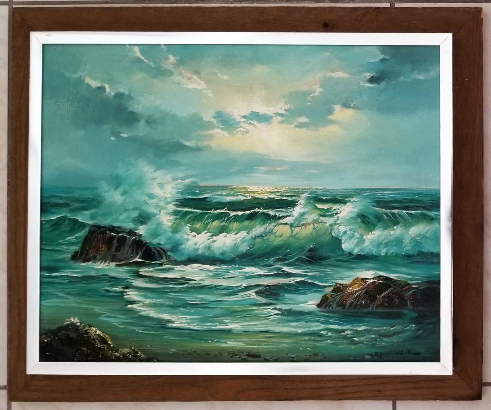 Amazing Robert Wood Oil Canvas (1 of 2)