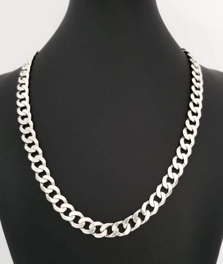 Amazing 925 Sterling Silver Cuban Link Necklace (1 of 7)