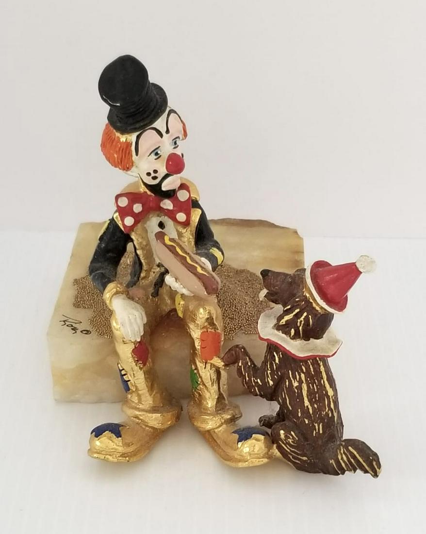 Amazing Ron Lee Clown & Dog Figurine (1 of 5)