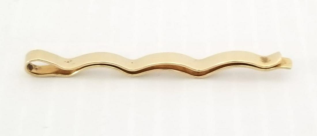 Amazing Vtg Cartier 14KT Gold Wave Bobby Pin: Beautiful vintage Cartier 14kt yellow gold, wave design bobby pin, 2 x 1/8 inches, 2.8 grams, 1.8 dwt.