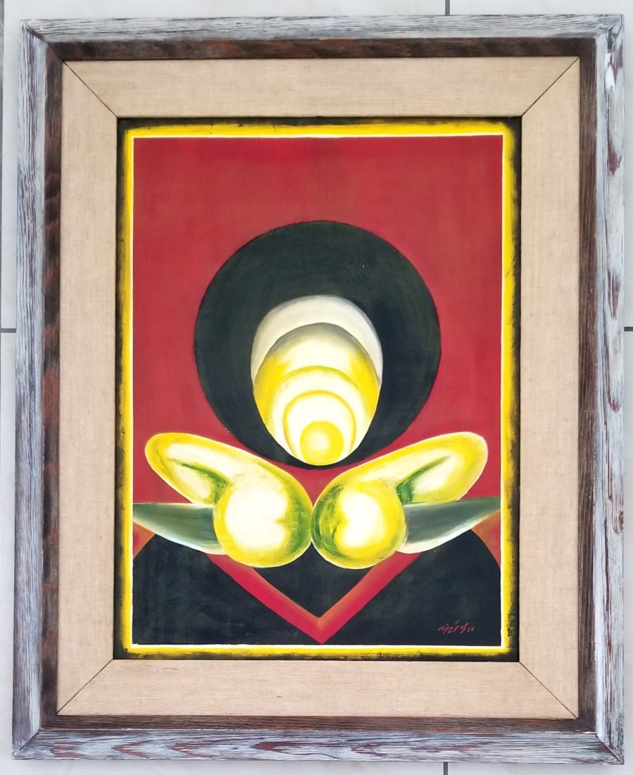 Amazing Gulam Rasool Santosh Oil Canvas (1 of 2)