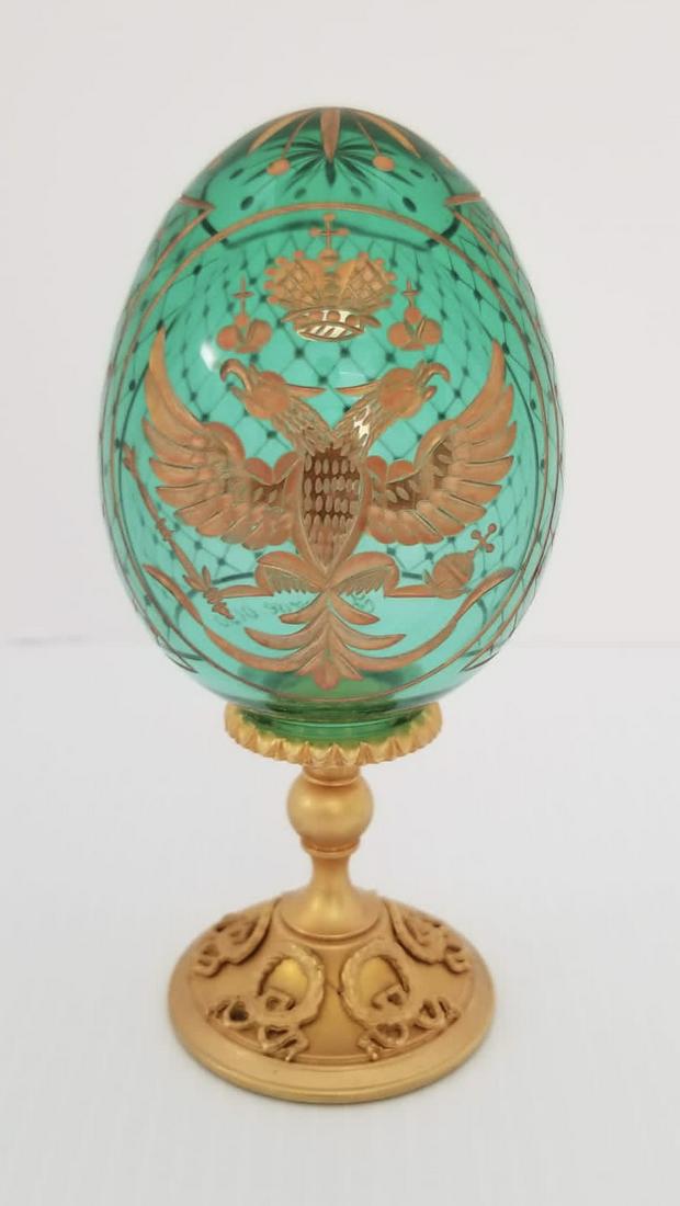 Amazing Faberge Cut Glass Egg (1 of 5)
