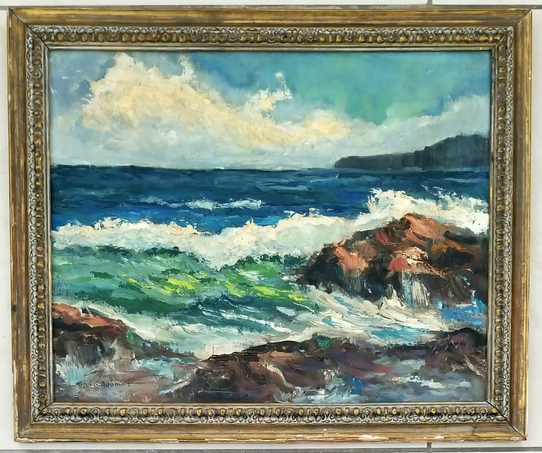 Amazing George Gustav Adomeit Oil Canvas (1 of 2)