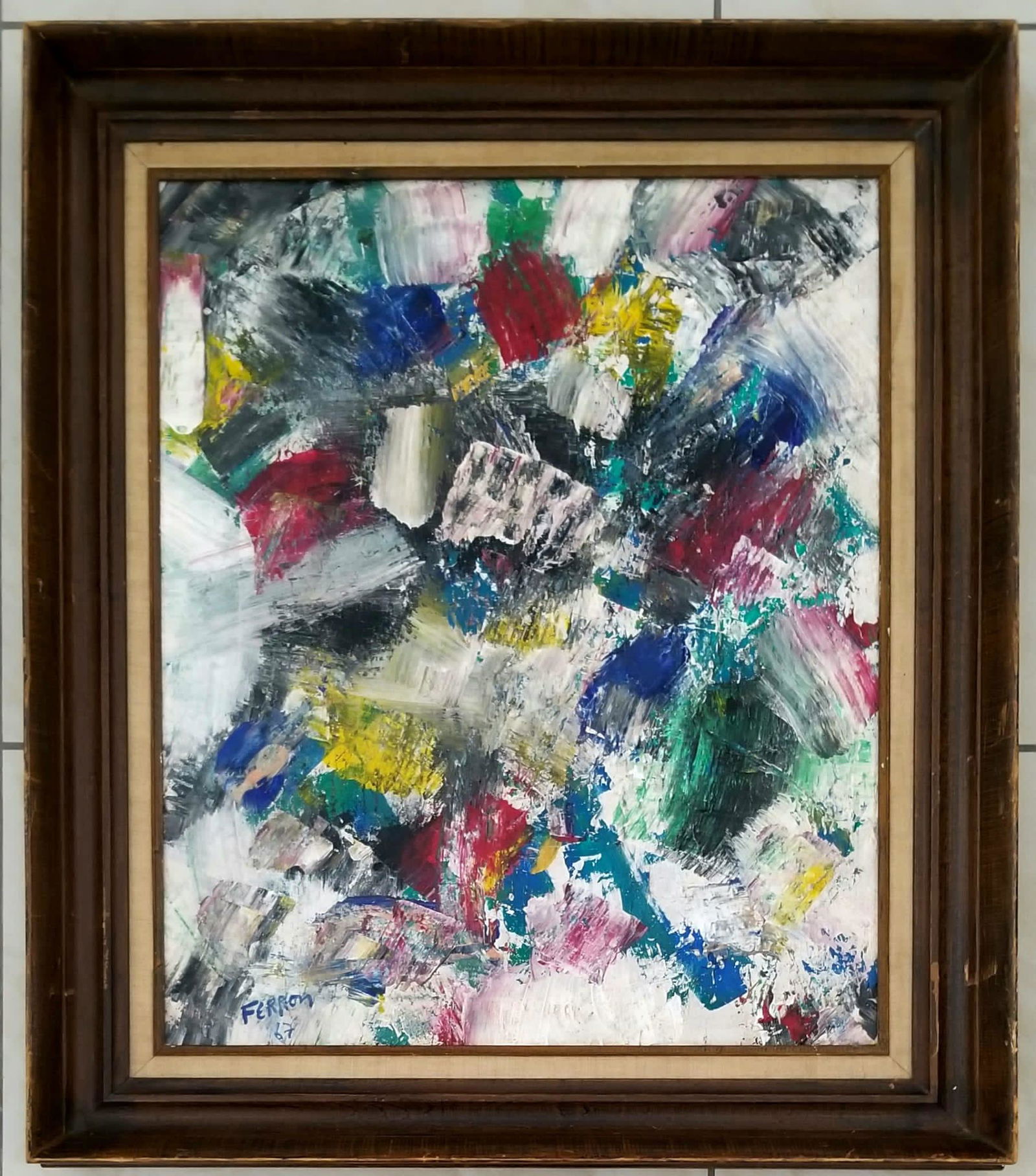 Amazing Marcelle Ferron Oil Canvas (1 of 2)