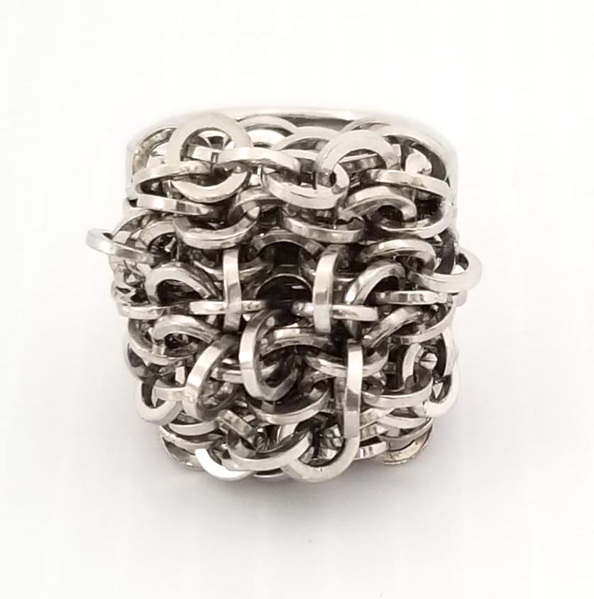 Amazing 925 Sterling Silver Italy Art Deco Ring (1 of 4)