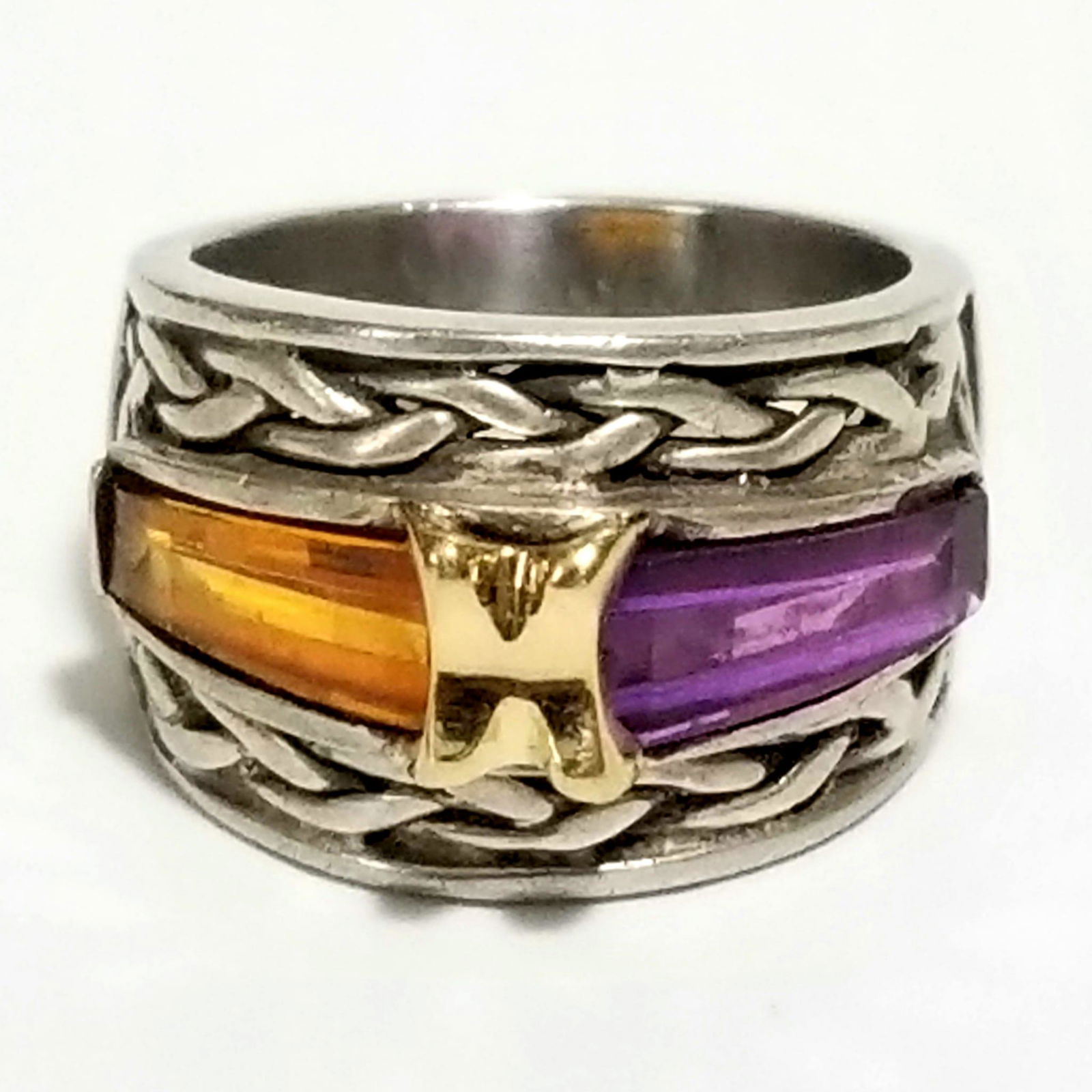 Amazing 950 Sterling 18KT Gold Ring (1 of 5)
