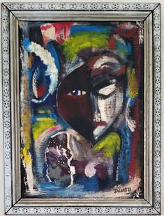 Amazing David Clyde Driskell Oil Board: Beautiful David Clyde Driskell oil board, 13 x 9.5 inches. Provenance: private owner. Biography: 1931 - 2020. A painter of images based on nature and African-American art, David Driskell is also a