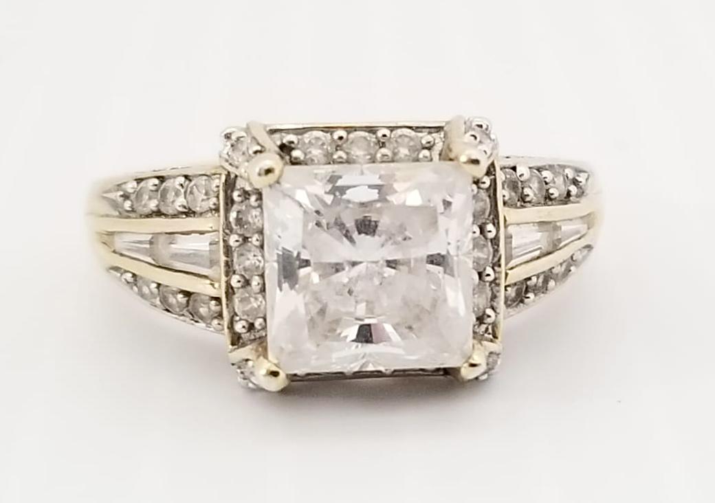 Amazing MEDA 925 Sterling Gold Tone ZC Ring (1 of 5)