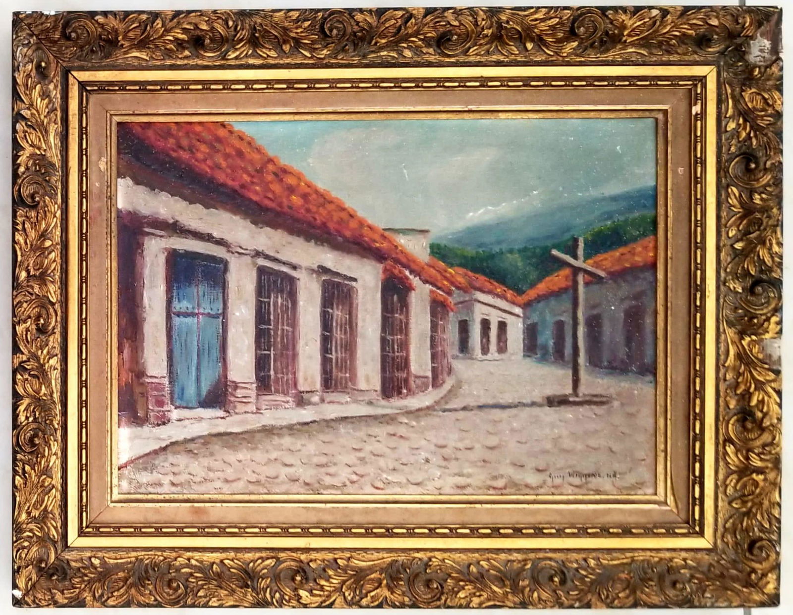 Amazing Guy Carleton Wiggins Oil: Beautiful Guy Carleton Wiggins oil. 19 x 14.5 inches. Provenance: private owner. The frame needs restoration, the painting has some loss on various dots, please refer to photo for more details. Biogra