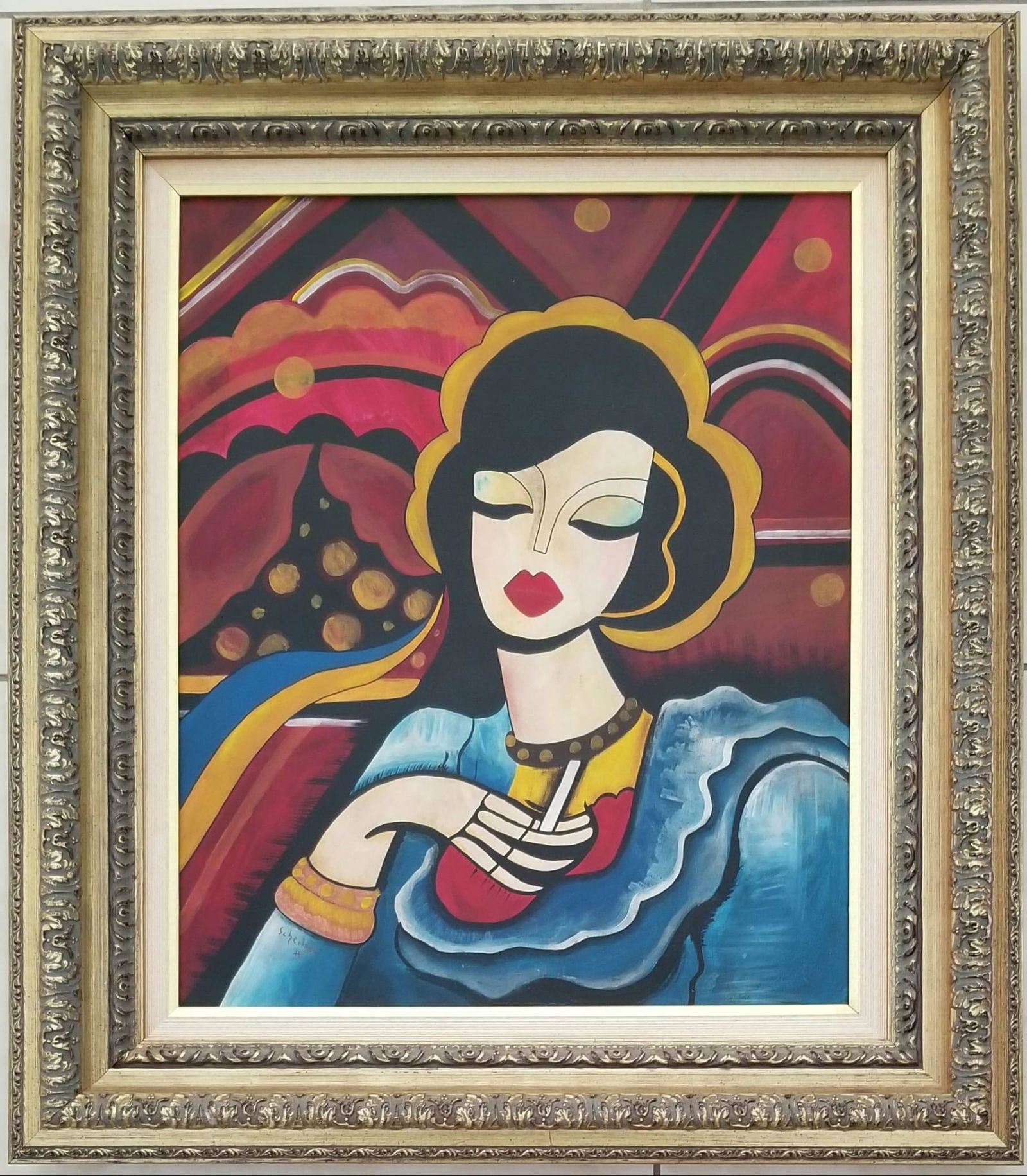 Amazing Hugo Scheiber Oil Canvas (1 of 2)