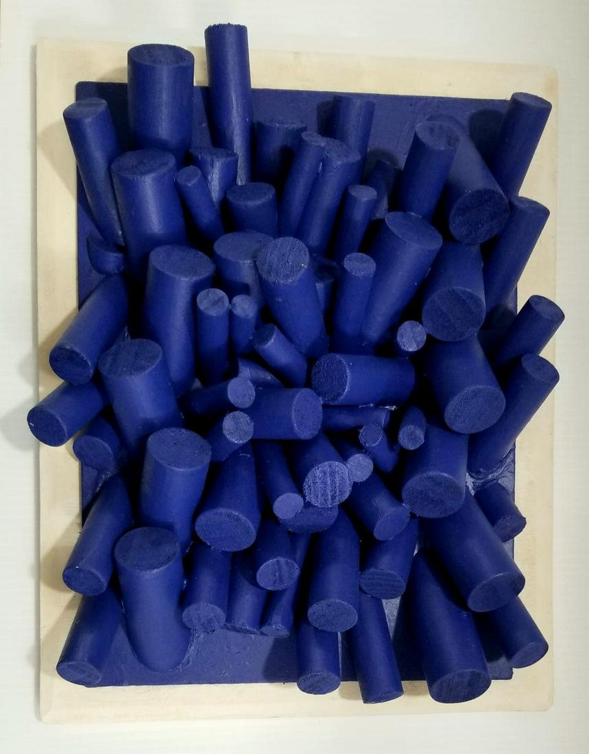 Amazing Sergio Camargo 1971 Purple & White Sculpture (1 of 2)