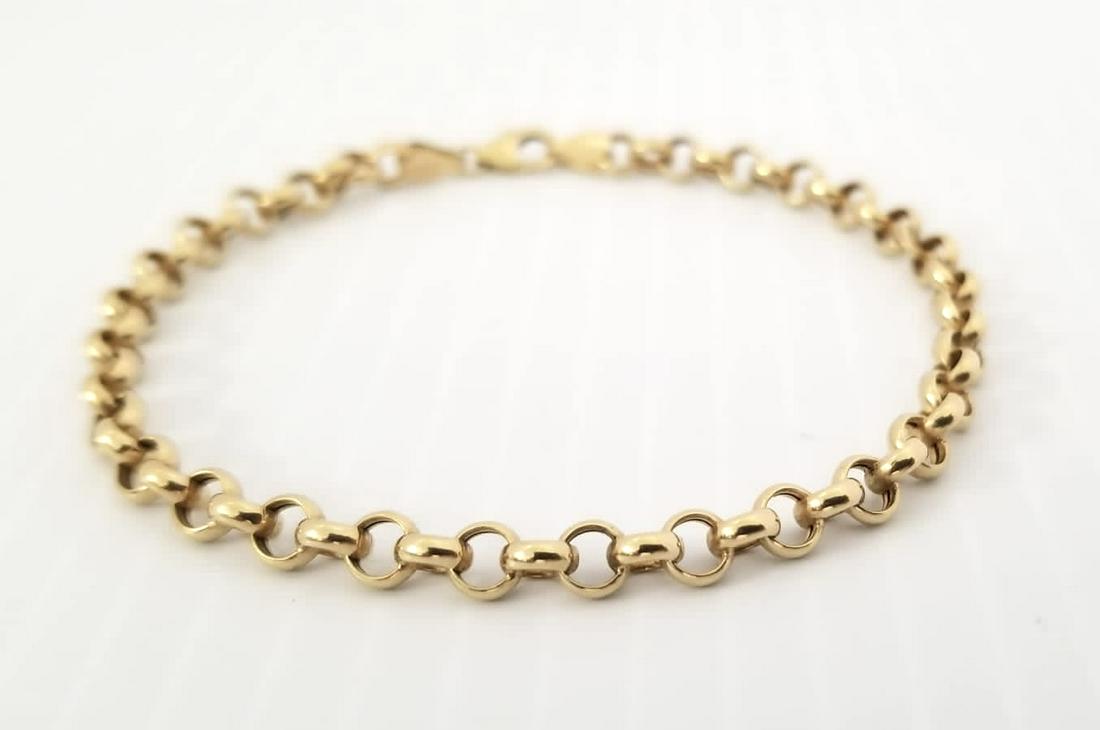 Amazing 14KT Gold Italy Milor Modern Bracelet: Beautiful 14kt yellow gold, Italy, Milor modern bracelet, 2.9 grams, 1.9 dwt. 7 3/4 inches long.