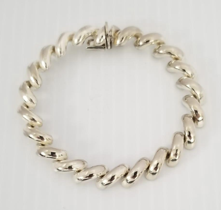 Amazing 925 Sterling Silver Italy Art Deco Bracelet (1 of 4)