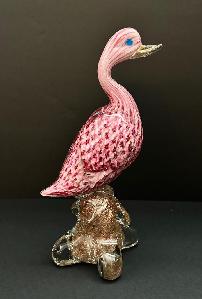 Amazing Gold Inside Duck Murano Art Glass (1 of 5)