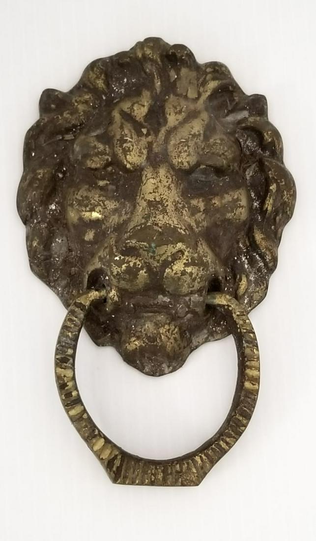 Amazing Solid Bronze Lion Door Knocker (1 of 3)