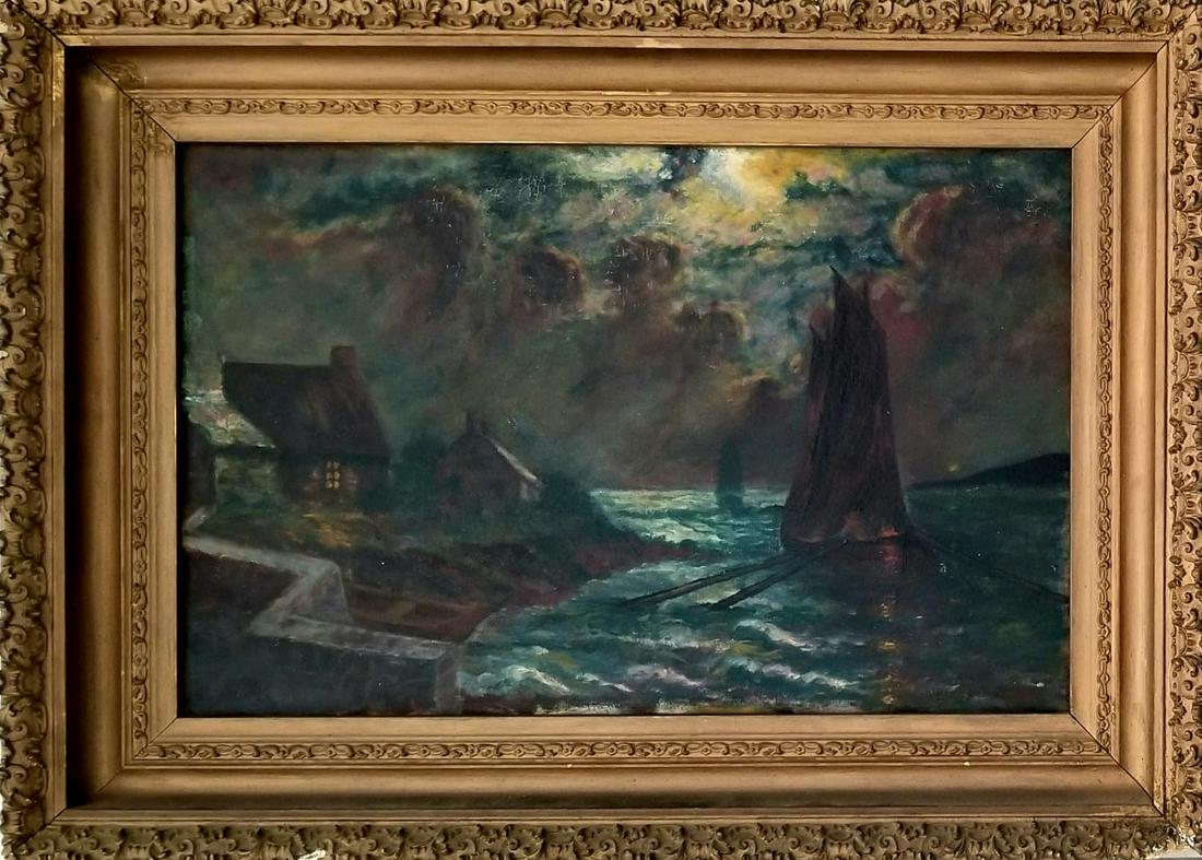 Amazing Dwight William Tryon Oil Canvas (1 of 3)