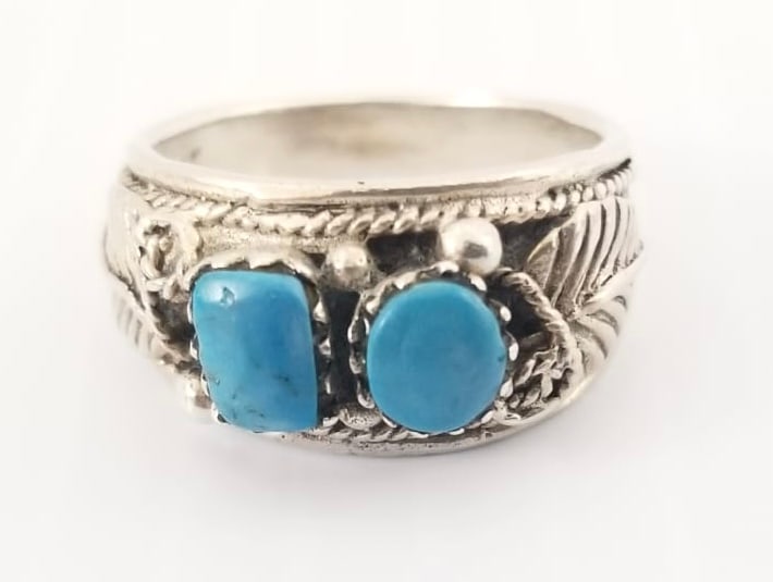 Amazing 925 Sterling Indian Navajo Ring (1 of 4)