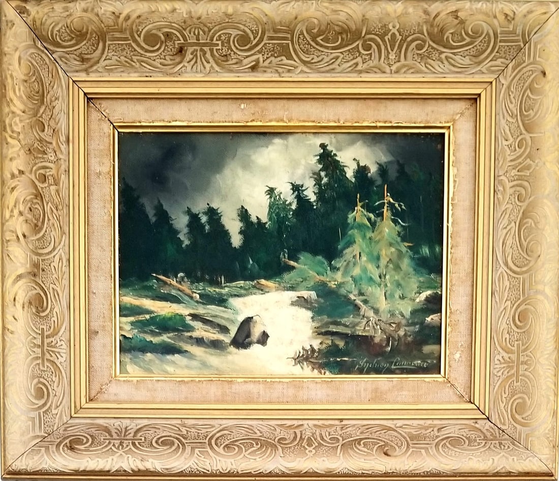 Amazing Sydney Mortimer Laurence Oil Board (1 of 2)