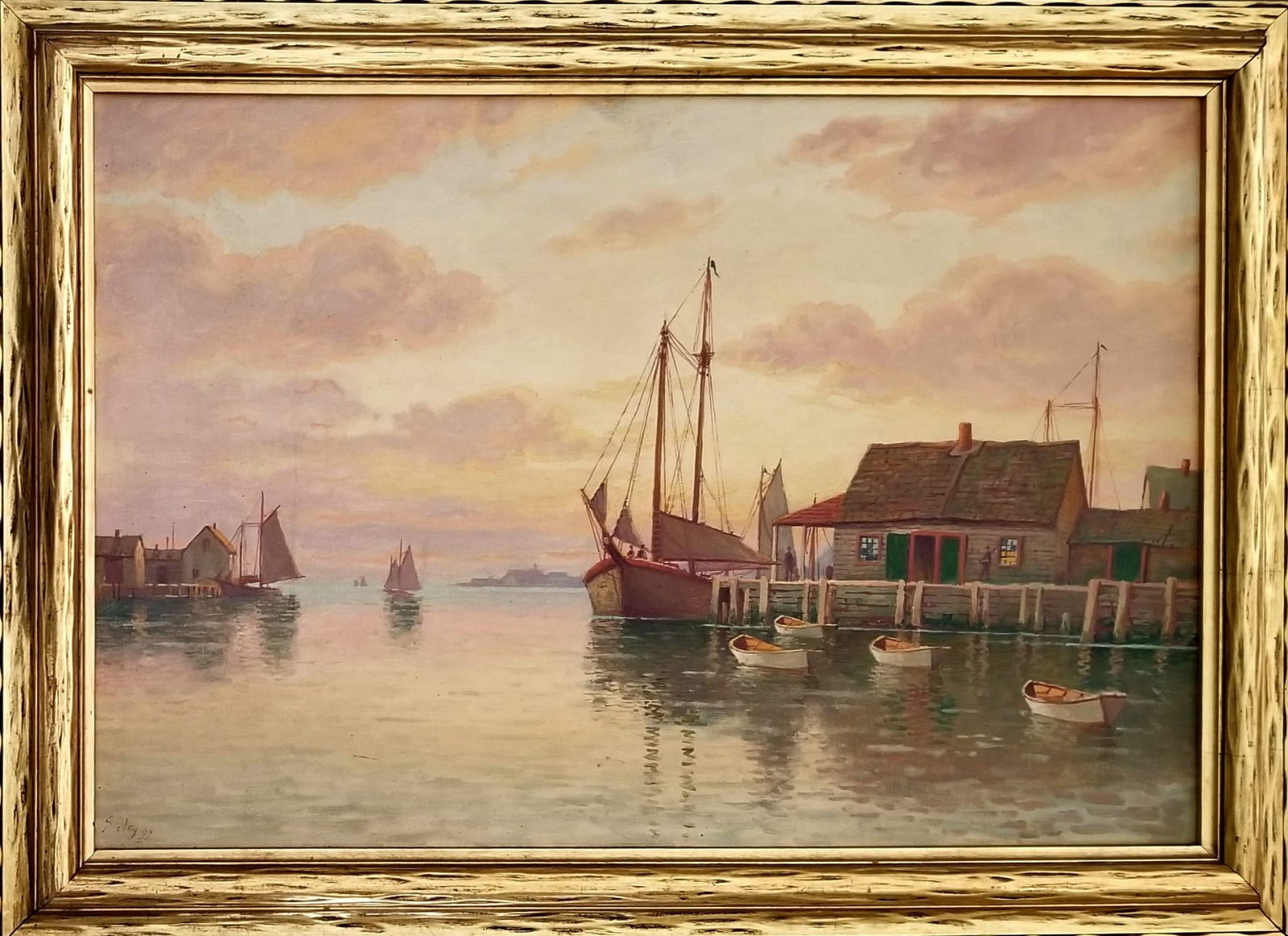 Amazing Alfred Sisley Oil Canvas: Attributed to Alfred Sisley, it does not have a COA. Medium: oil canvas. Frame: 36 x 27 inches, painting: 31 x 22 inches. Provenance: private owner. It needs restoration, please refer to photos for mo