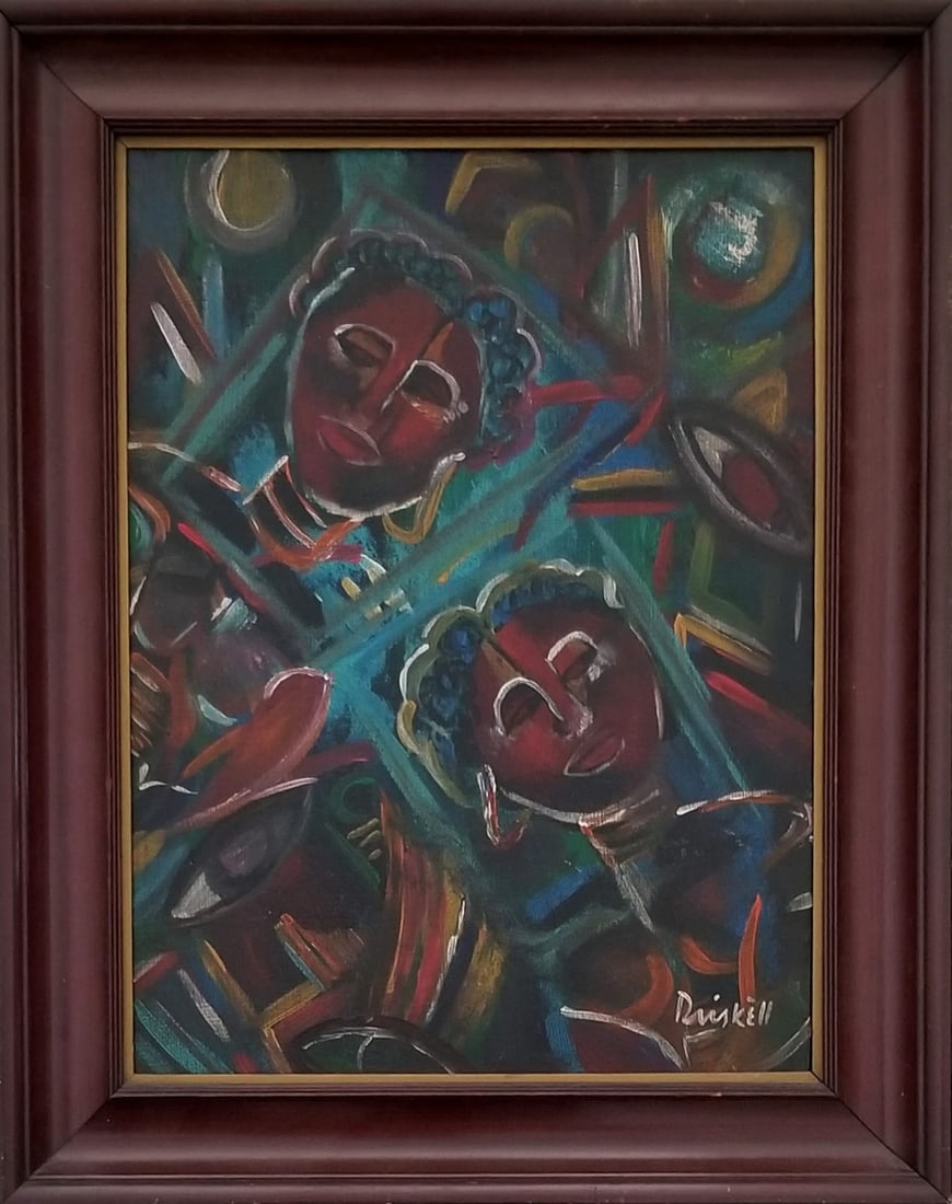 Amazing David Clyde Driskell Oil Masonite (1 of 2)