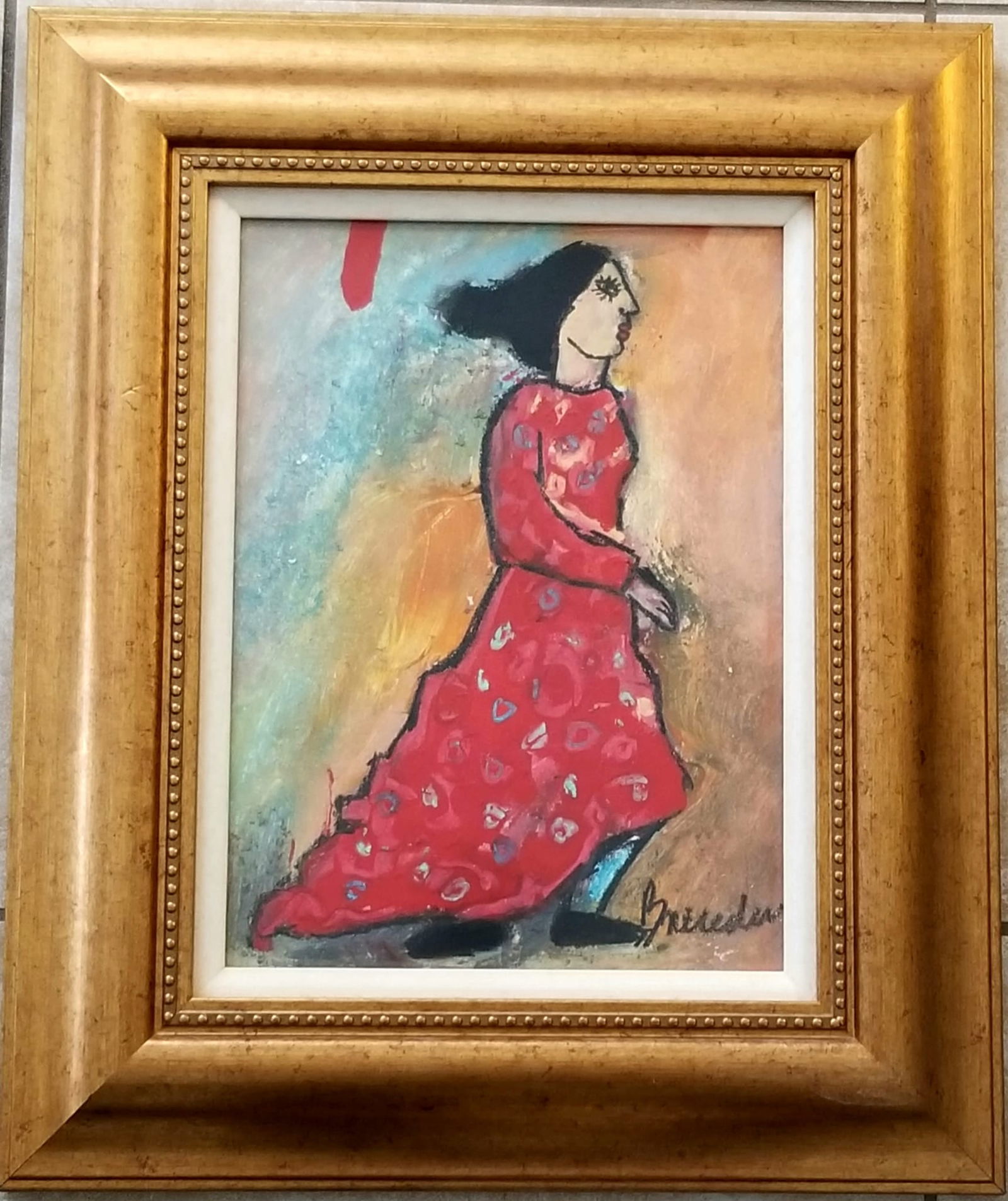 Amazing Juan Carlos Aguilar Breceda Mixed Media Paper: Beautiful Juan Carlos Aguilar Breceda mixed media paper, 22 x 18.5 inches. Provenance: private owner. Biography: Born 1956. All authorship of items in this catalog are described according to the follo