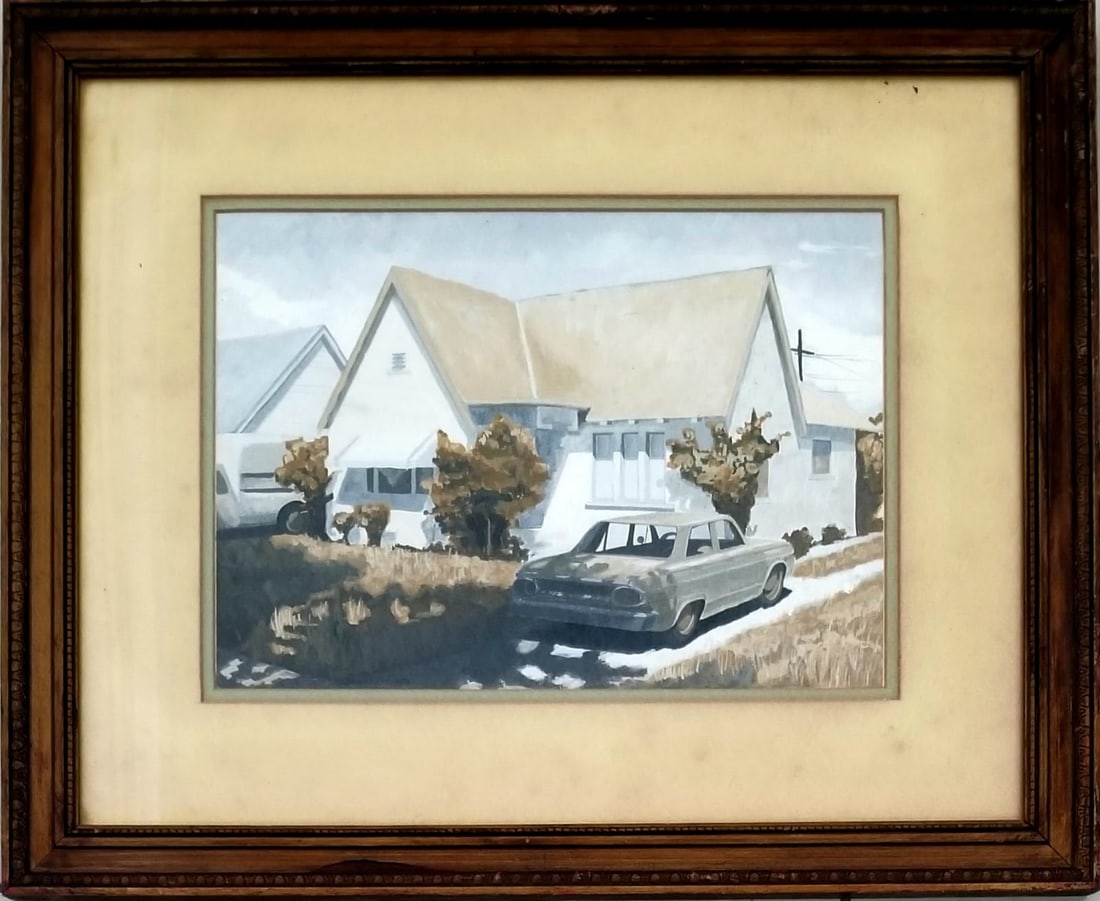 Amazing Edward Hopper Watercolor Gouache/Paper (1 of 3)