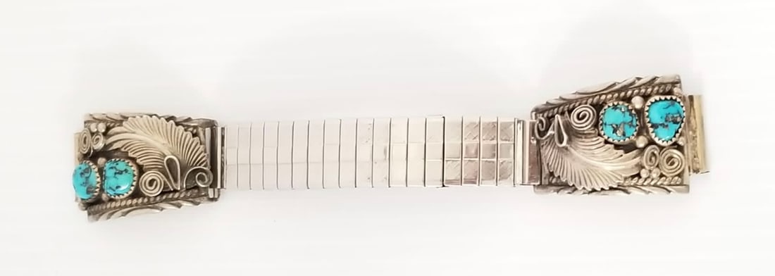 Amazing R.B Sterling Indian Turquoise Bracelet (1 of 4)