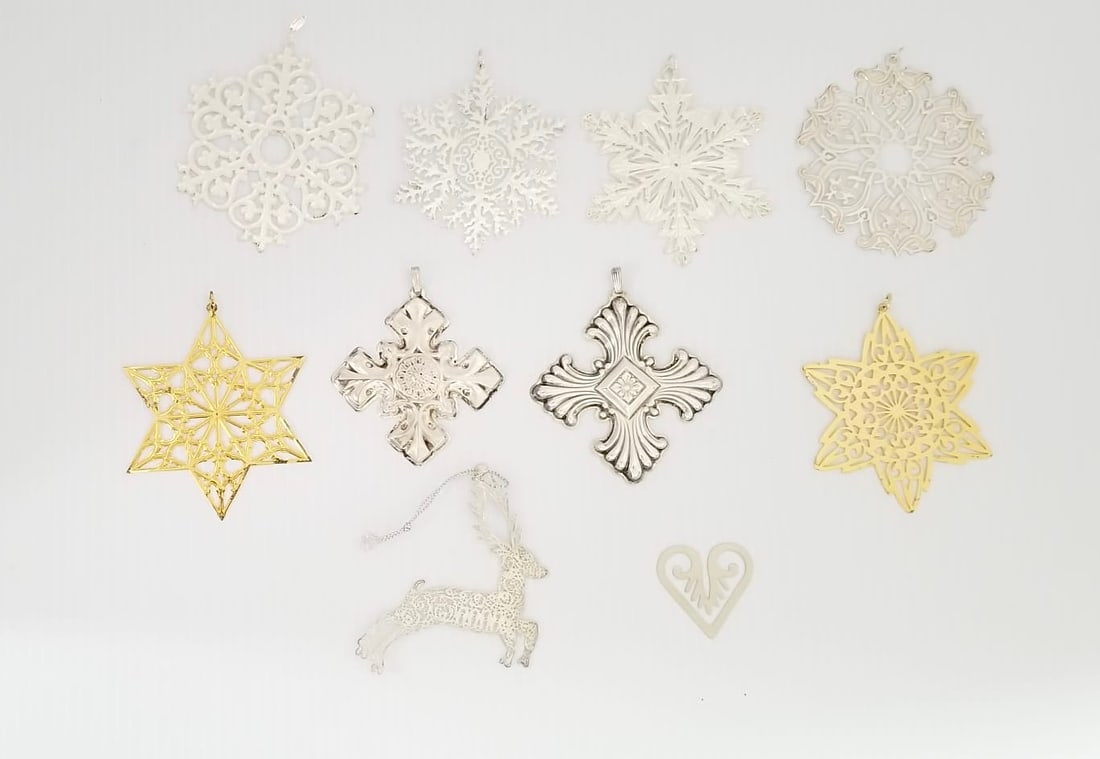 Amazing 10 Sterling Christmas Tree Ornaments (1 of 19)