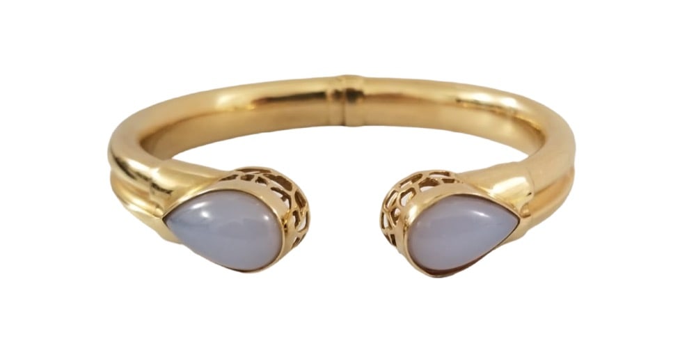 Amazing Italy 14KT Gold Opal Stone Bracelet (1 of 8)