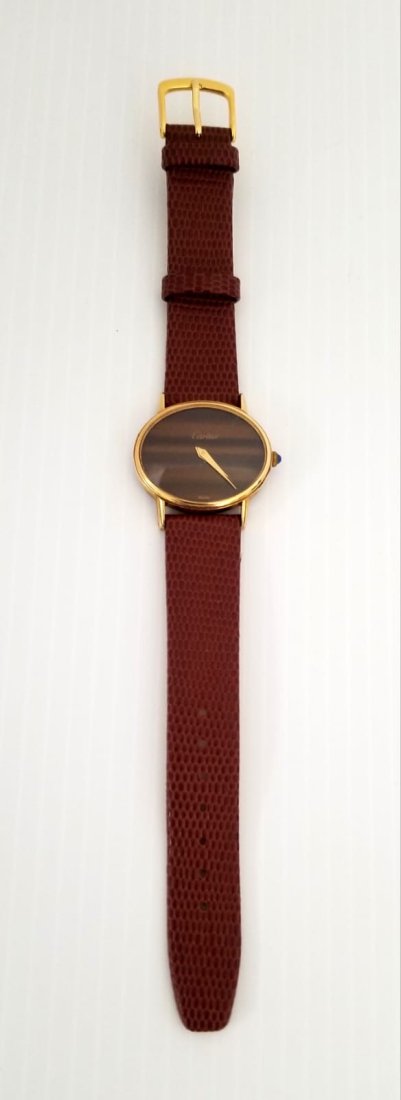 Amazing Cartier 18KT Gold Plated Vintage Oval Watch (1 of 8)