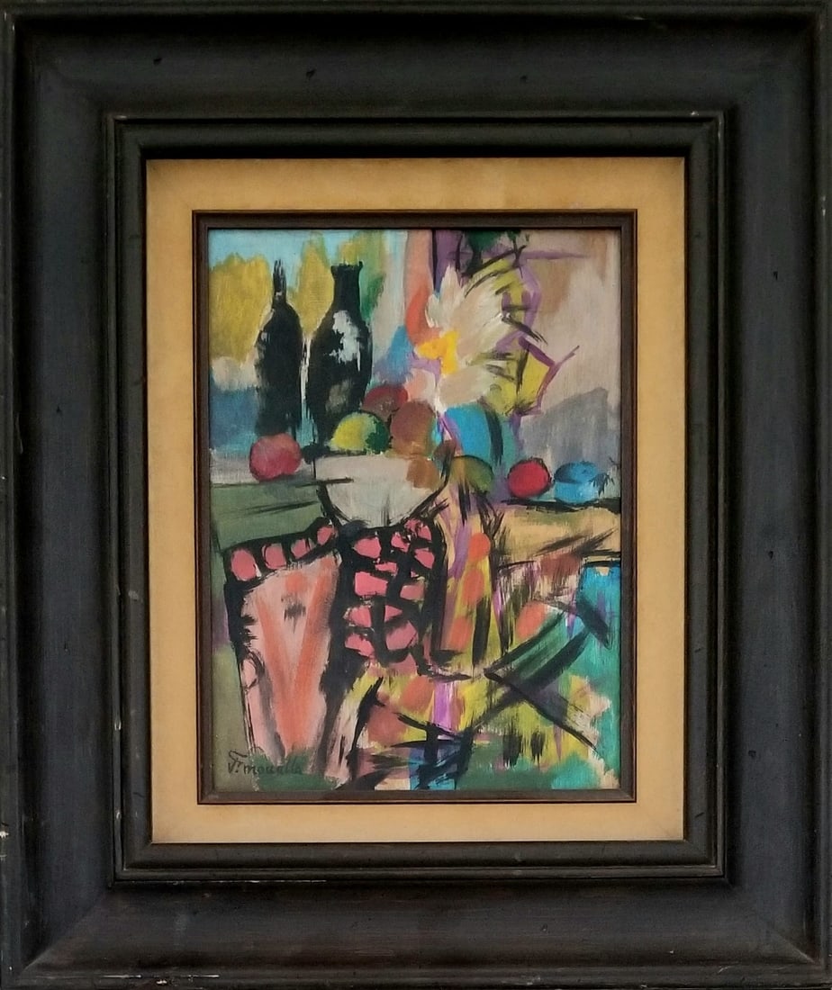 Amazing Fikret Mualla Oil Masonite (1 of 2)