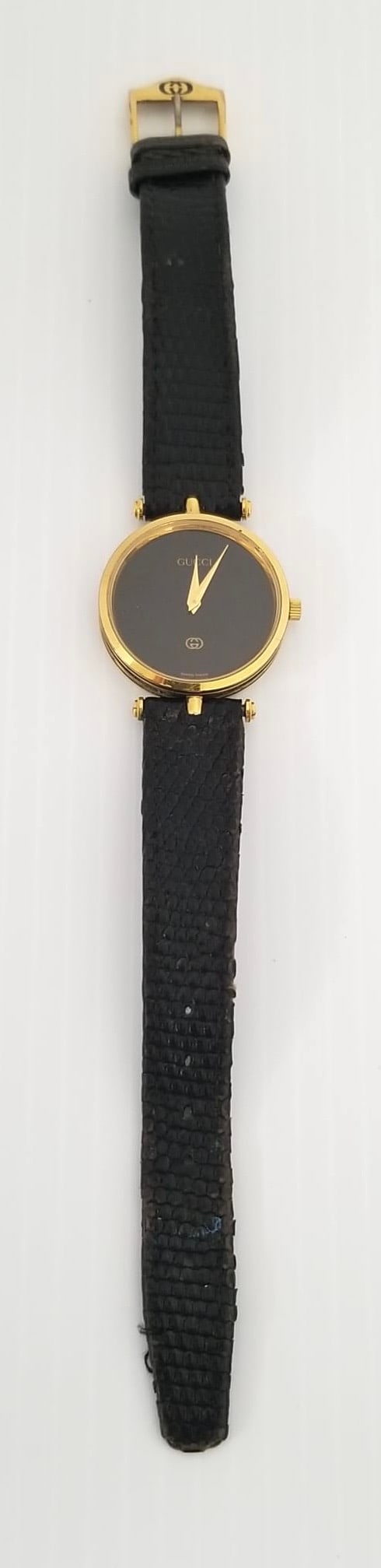 Amazing Gucci Black & Gold Tone Quartz Watch (1 of 9)