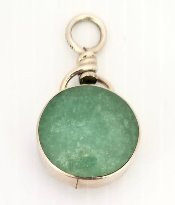 Amazing Mexico 925 Sterling 2 Stones Pendant (1 of 7)