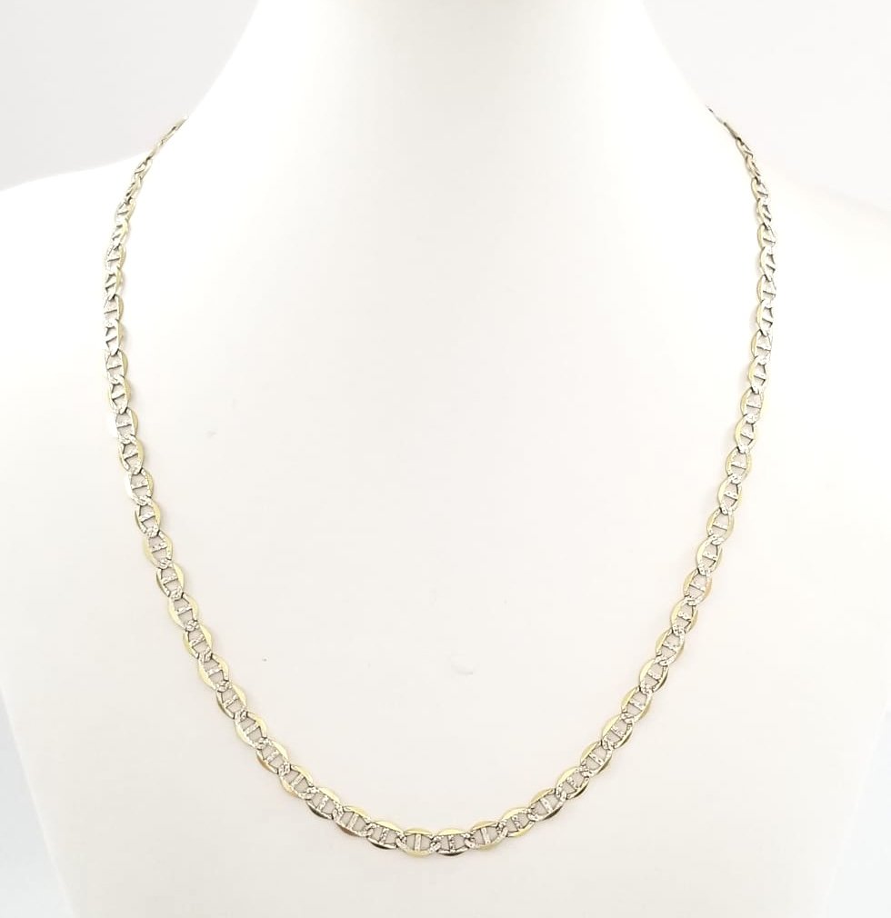 Amazing 10KT Gold & Silver Design Necklace (1 of 5)