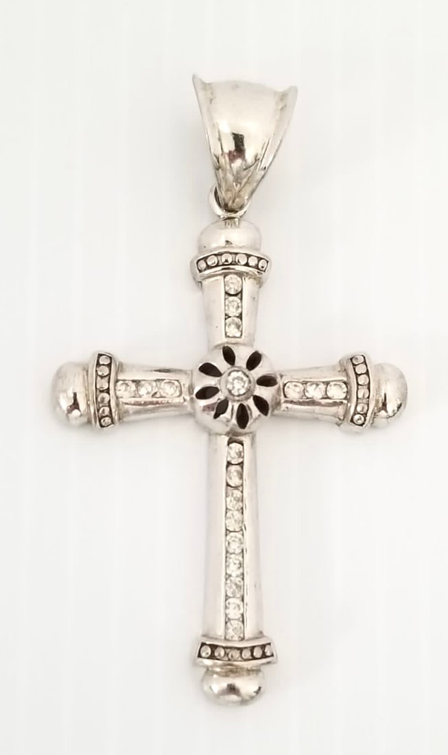Amazing CM 925 Sterling Silver Cross Pendant (1 of 4)