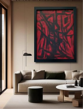 Amazing Turan Selim Acrylic & Oil Canvas