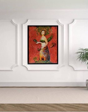 Amazing Juan Carlos Verdial "Fantasia" Oil Canvas