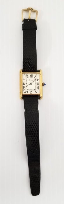 Amazing Cartier 18KT Gold Electroplated Swiss Watch