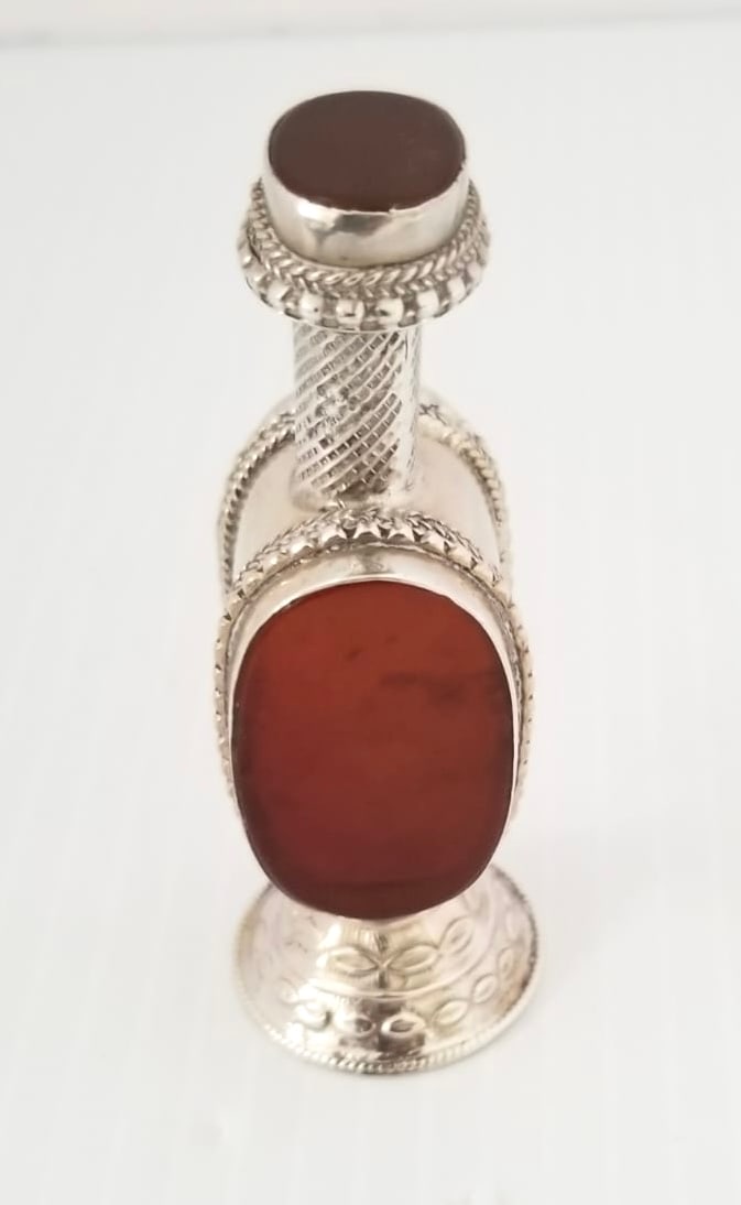 Amazing Design 925 Sterling Stone Perfume Bottle (1 of 4)