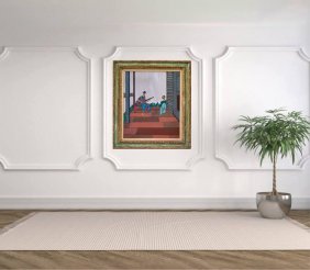 Amazing Robert Gwathmey Oil Canvas