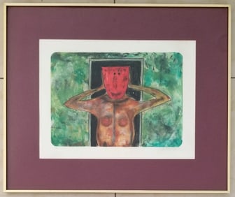Amazing Rufino Tamayo Signed Color Lithograph